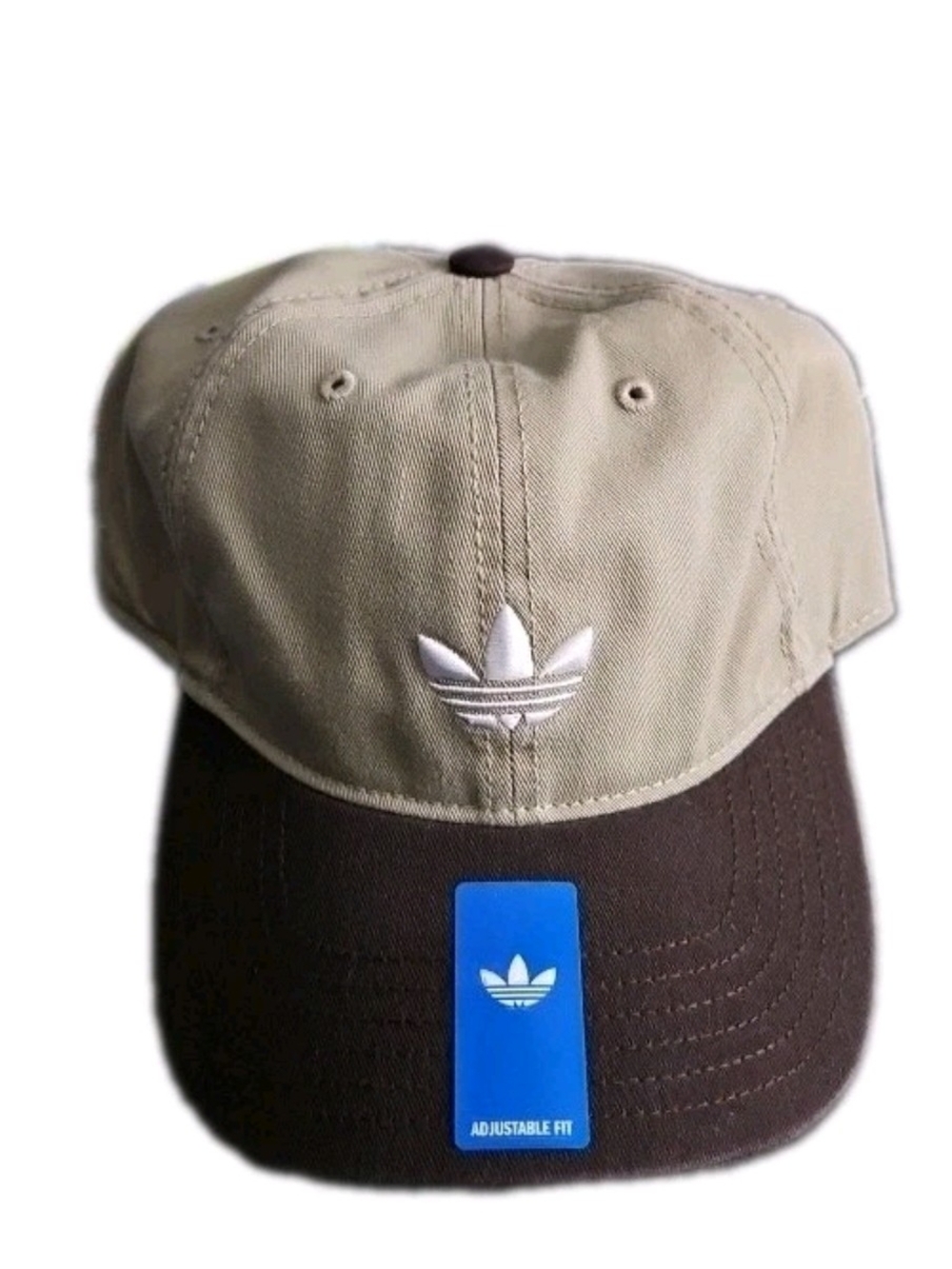 ADIDAS Hat Originals Men’s Relaxed Trefoil Strapback Brown & Beige